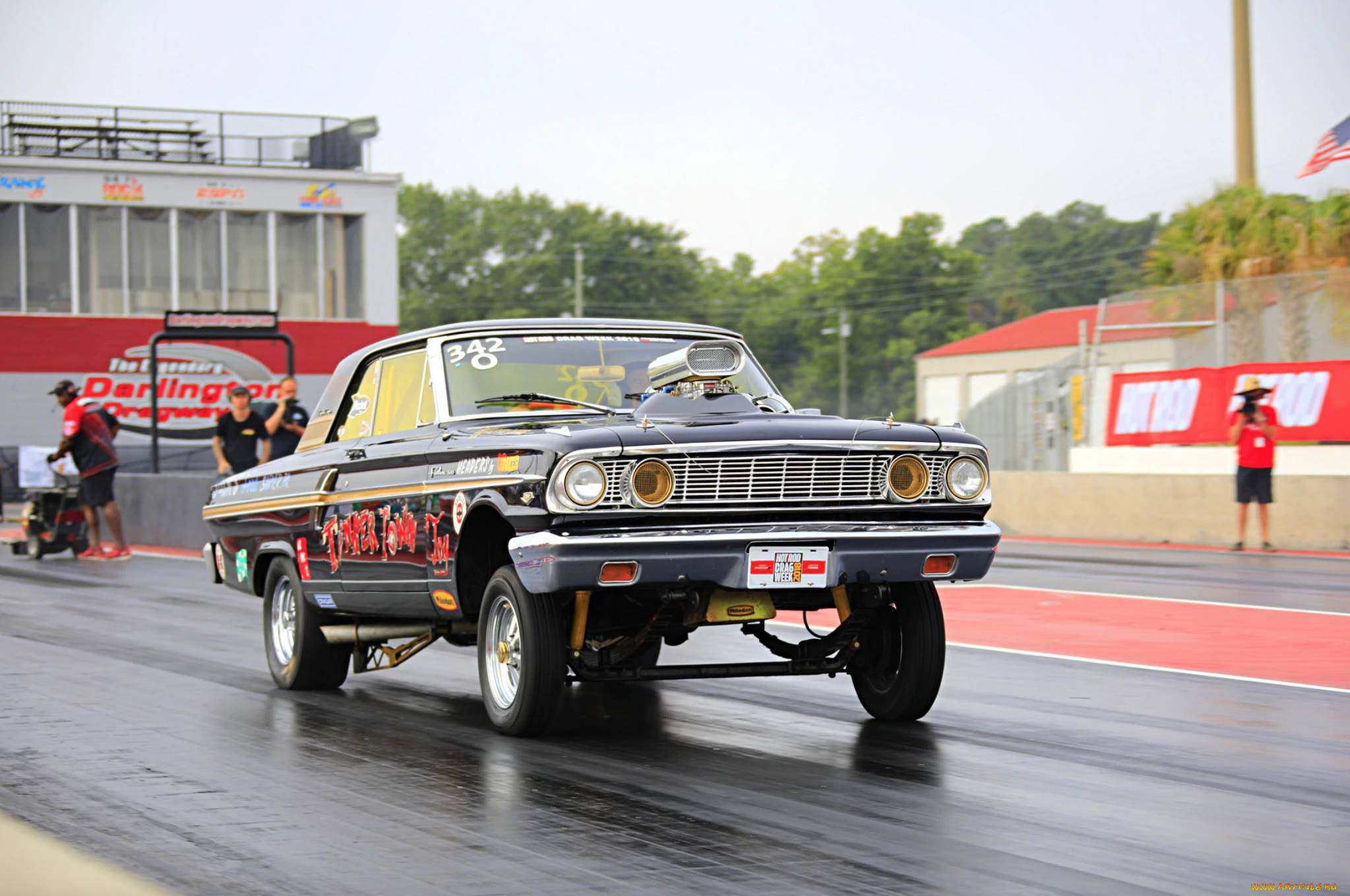 , drag racing, ford, galaxie, dragster